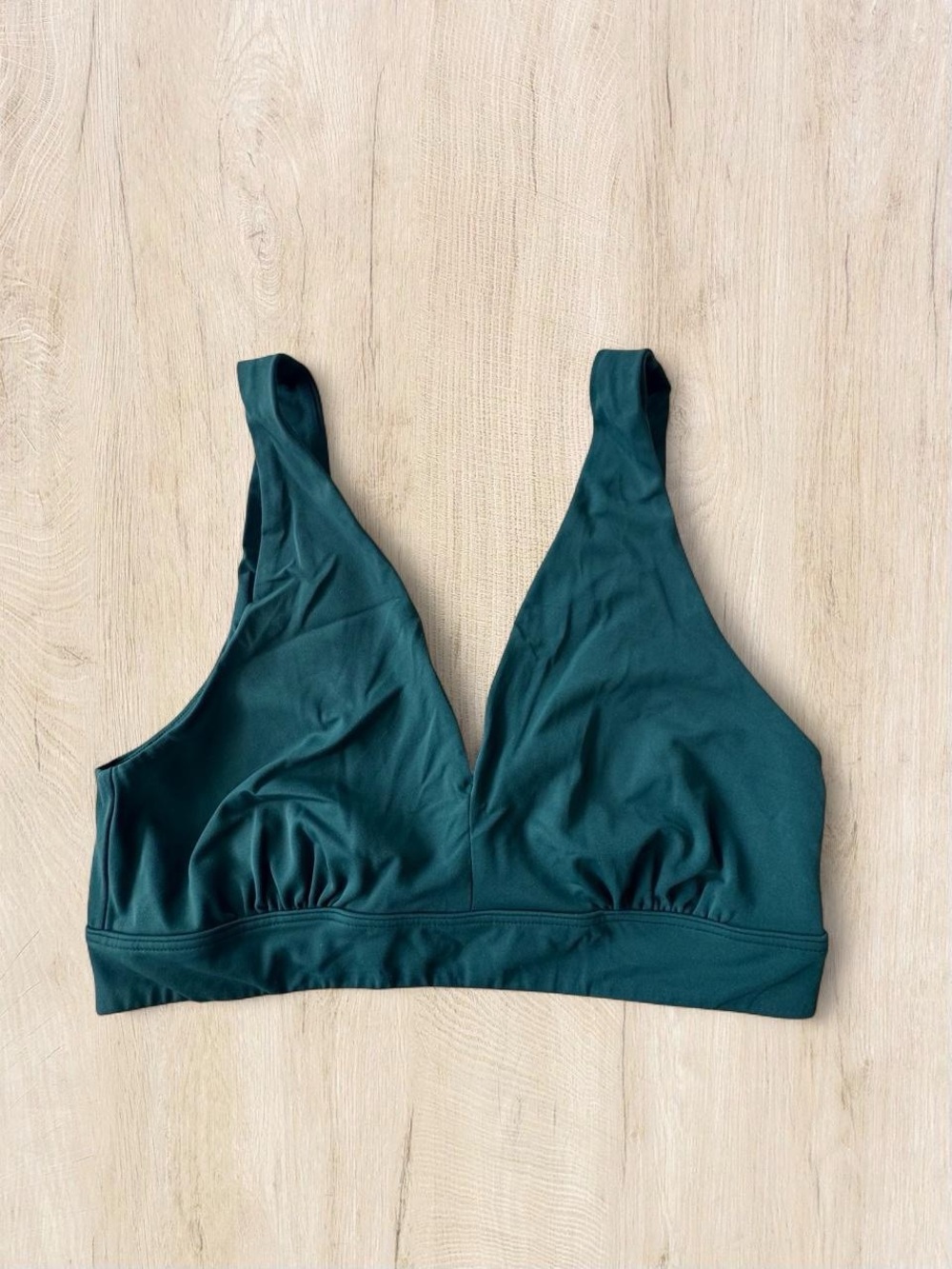 Green V-Neck Wireless Bralette - Women Intimates